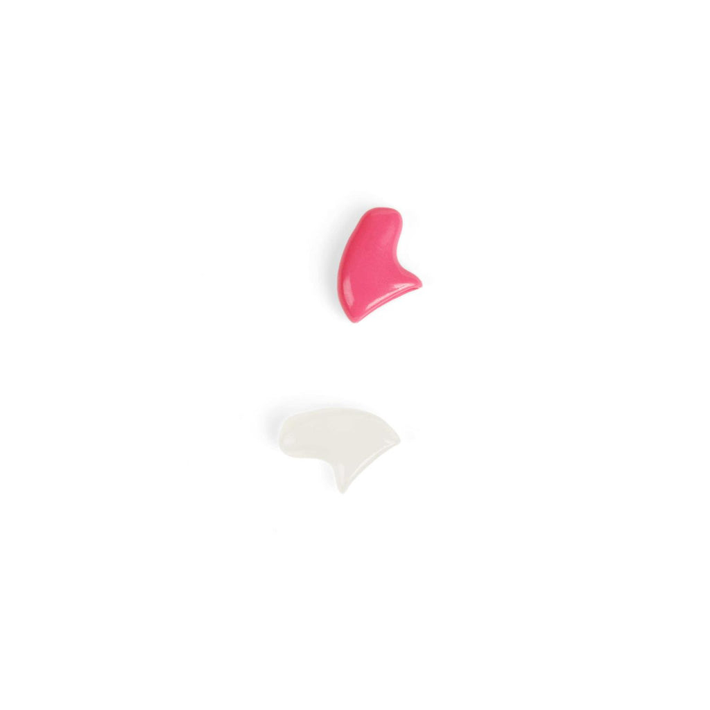 Clear & Pink Cat Nail Caps W62977