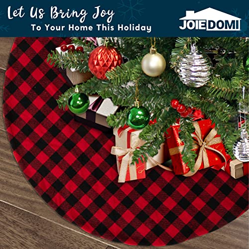 Christmas Tree Skirt 48Inch Buffalo Plaid U44500