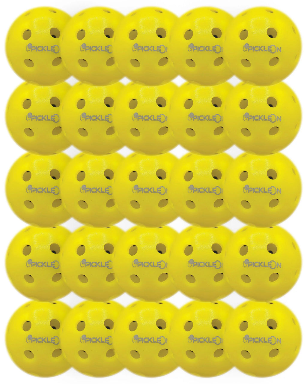 Neon Green 40 Holes 25 Pack Outdoor Pickleball Balls J181293