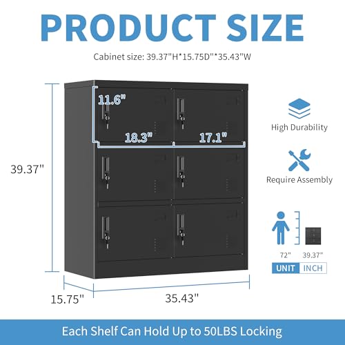 9 Door Metal Storage Locker with Locks R678