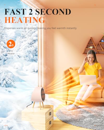 1000W 3 Mode PTC Ceramic Space Heater White X285