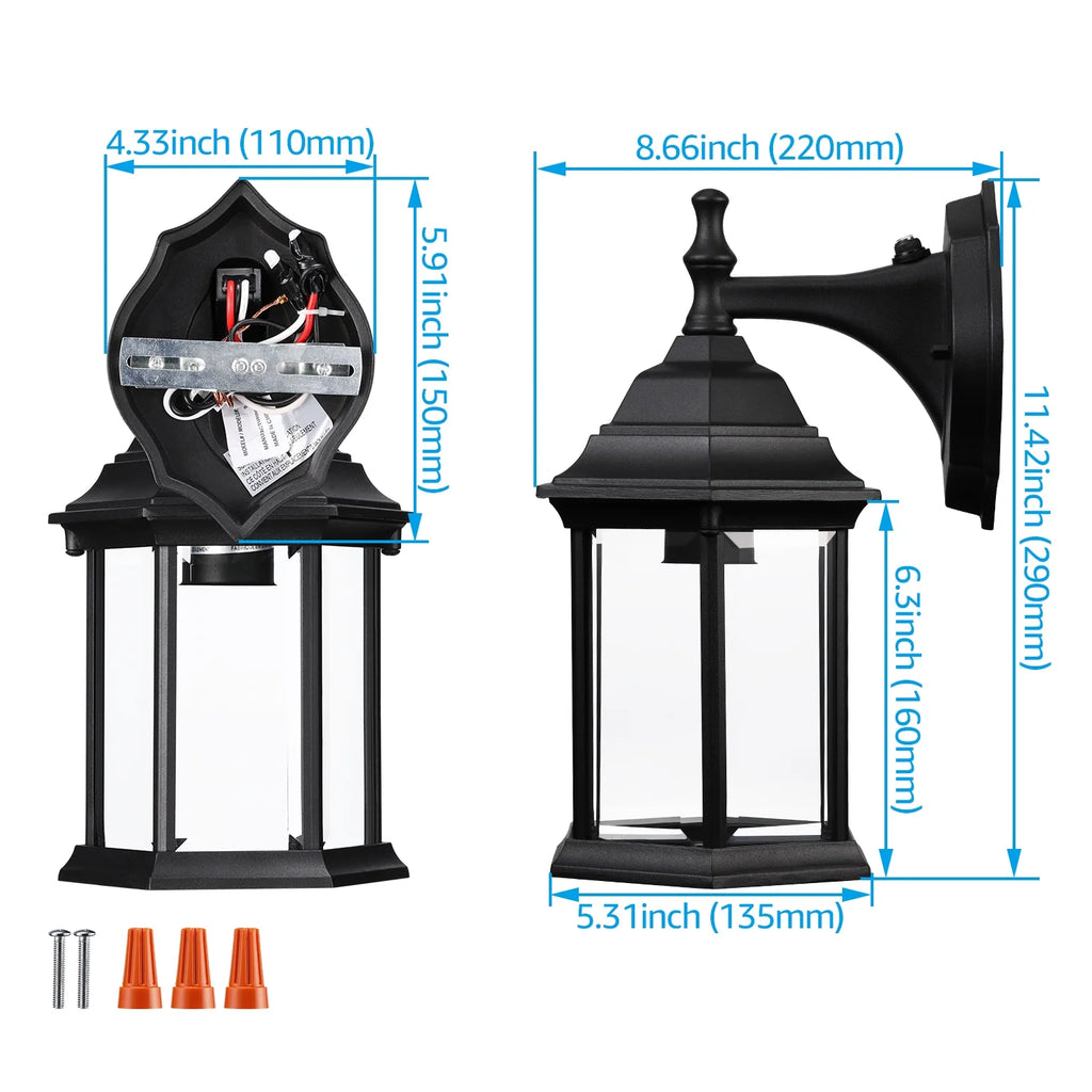 Outdoor Wall Lights, Dusk to Dawn K4592