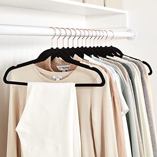 Velvet Non-Slip Suit Hangers, Pack of 50, Black P530