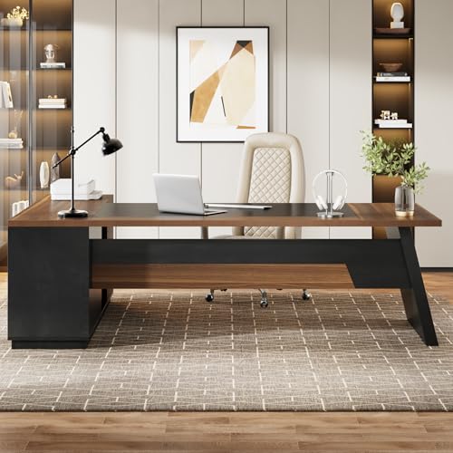 78" L-Shaped Desk with Drawers and File Cabinet X93785