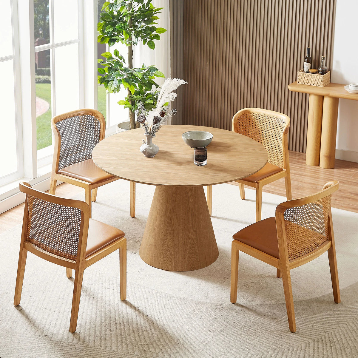 47.24'' Round Wooden Dining Table L631136