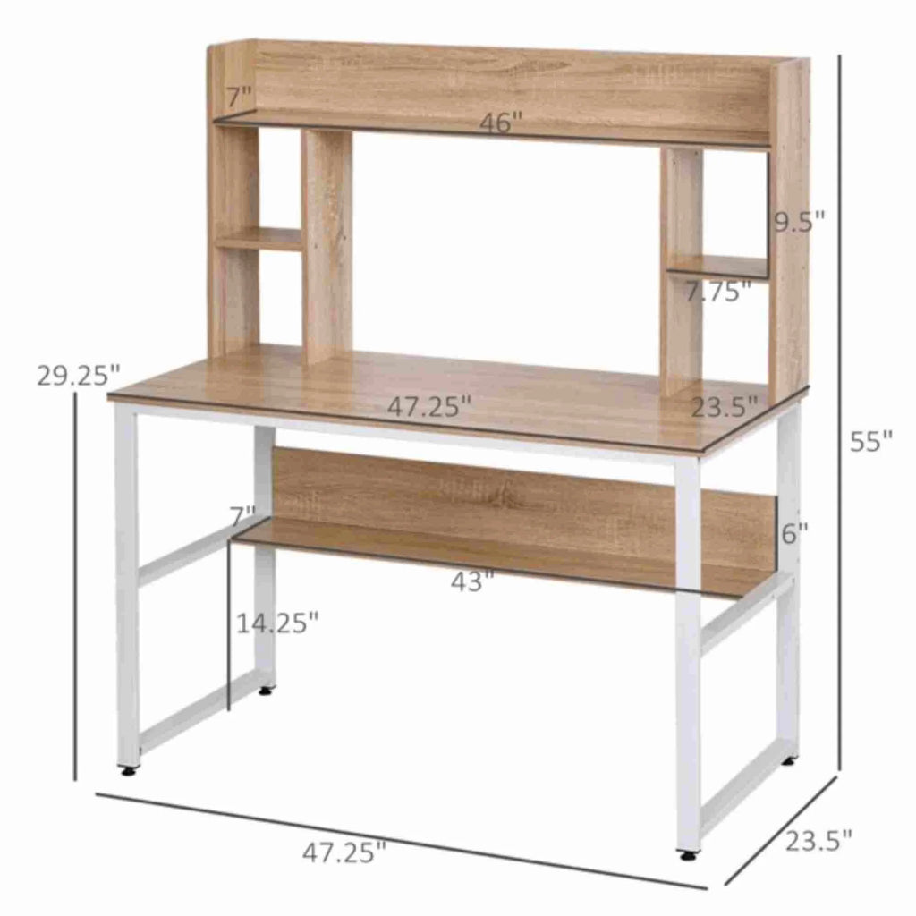 Computer Desk, Home Office Desk, Corner Table, Wood PC Desk Q652344