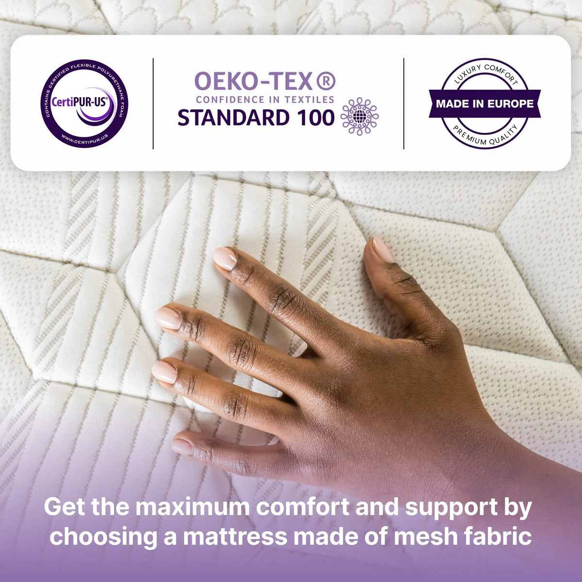King Size Hybrid Memory Foam Pocket Spring Mattress J532711