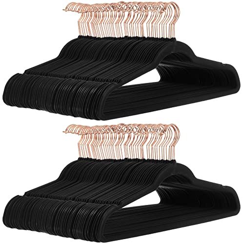 Velvet Non-Slip Suit Hangers, Pack of 50, Black P530