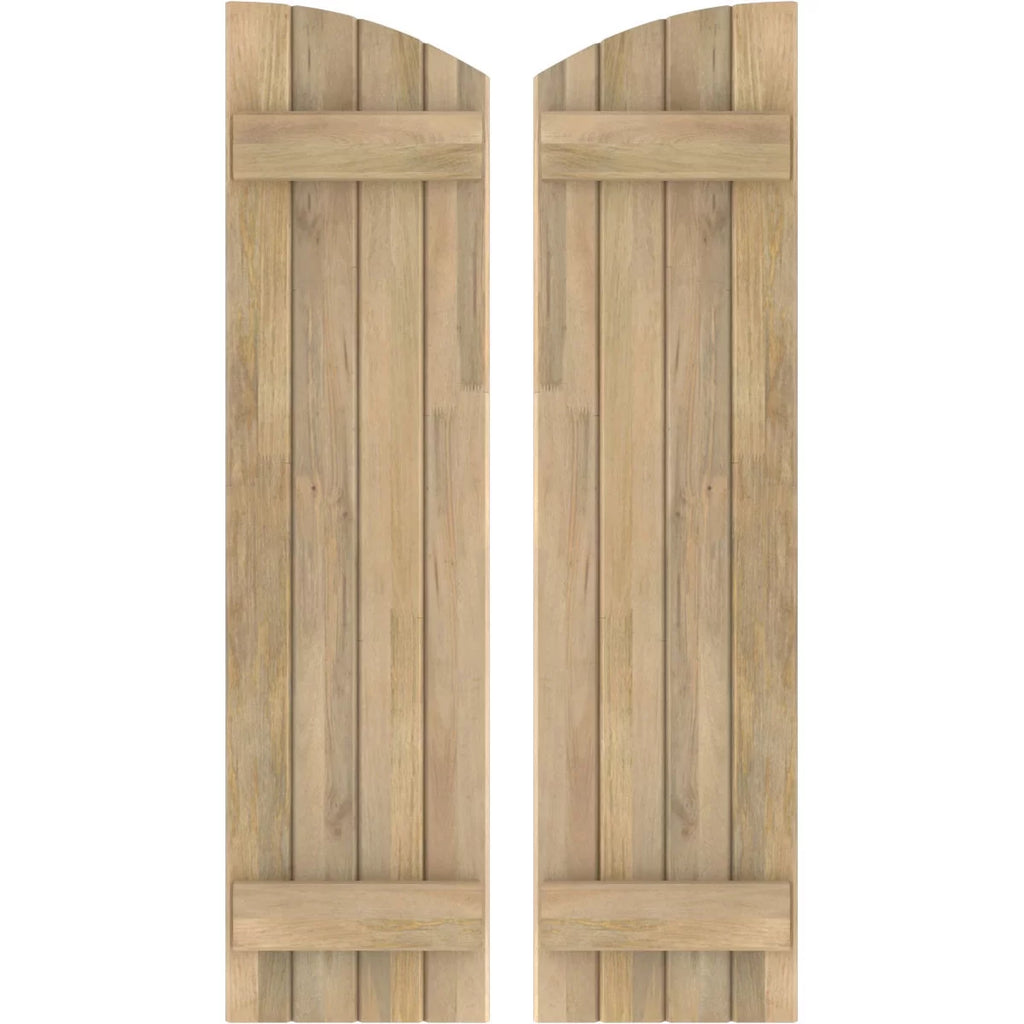 Unfinished Wood Board-n-Batten Shutters F576963
