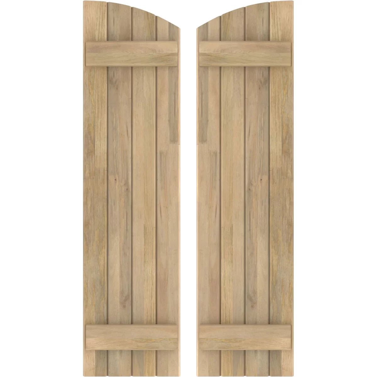 Unfinished Wood Board-n-Batten Shutters F576963