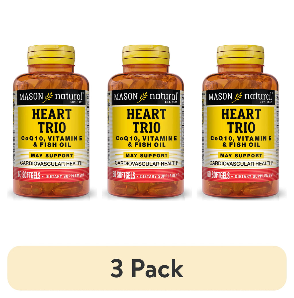 3 Pack Co Q10 Vit E & Fish Oil Soft Gels C120
