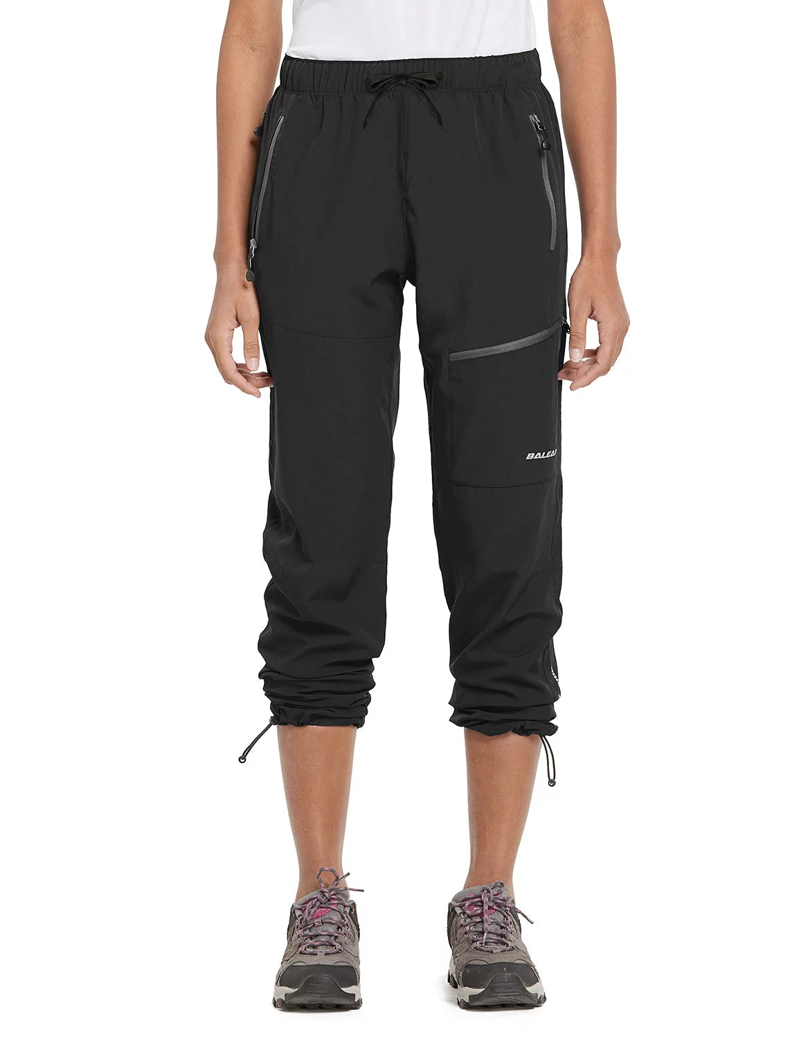 Black Quick Dry Water Resistant Cargo Pants W451