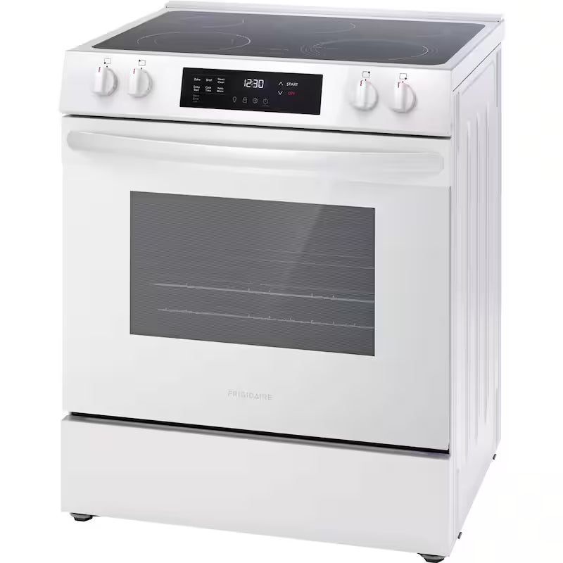 5-Element Slide-In Electric Range with Steam Clean in White G765082