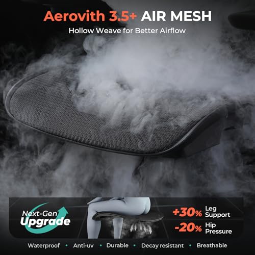 Ergonomic Mesh Office Chair, High Back Desk Chair 400lbs, 4D Flip-up Arms F7246