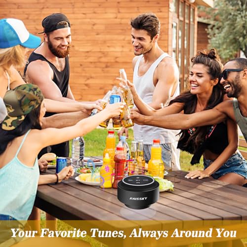 Bluetooth Shower Speaker with Suction Cup, IP67 Waterproof Speaker with LED Light B140077