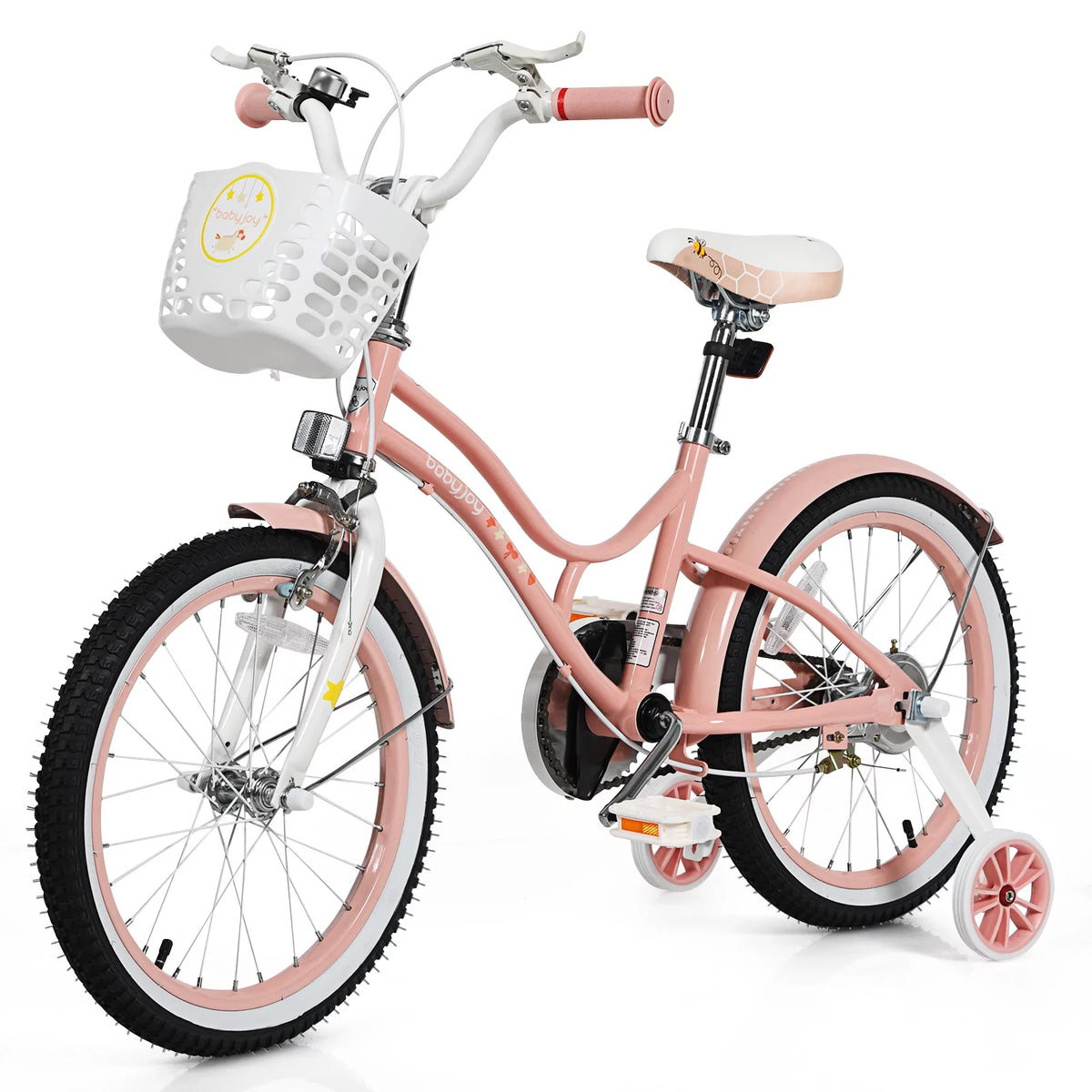 Purple Kids Bike with Training Wheels B95732