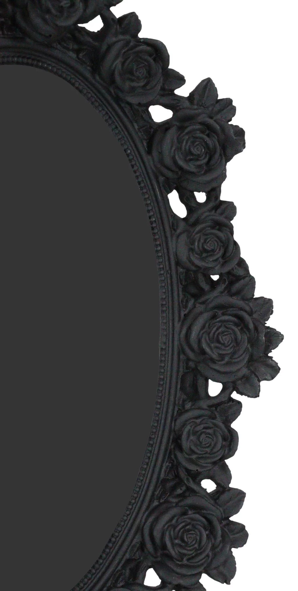 Black Floral Vanity Dresser Table Mirror L31593