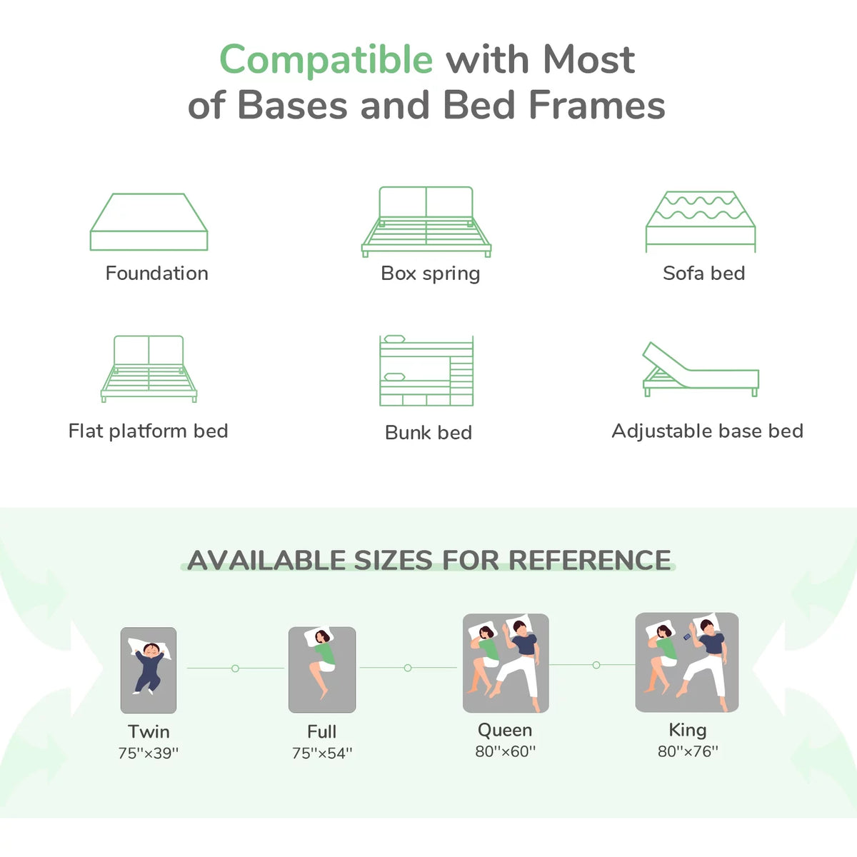 Queen Size Memory Foam Hybrid Mattress V37908