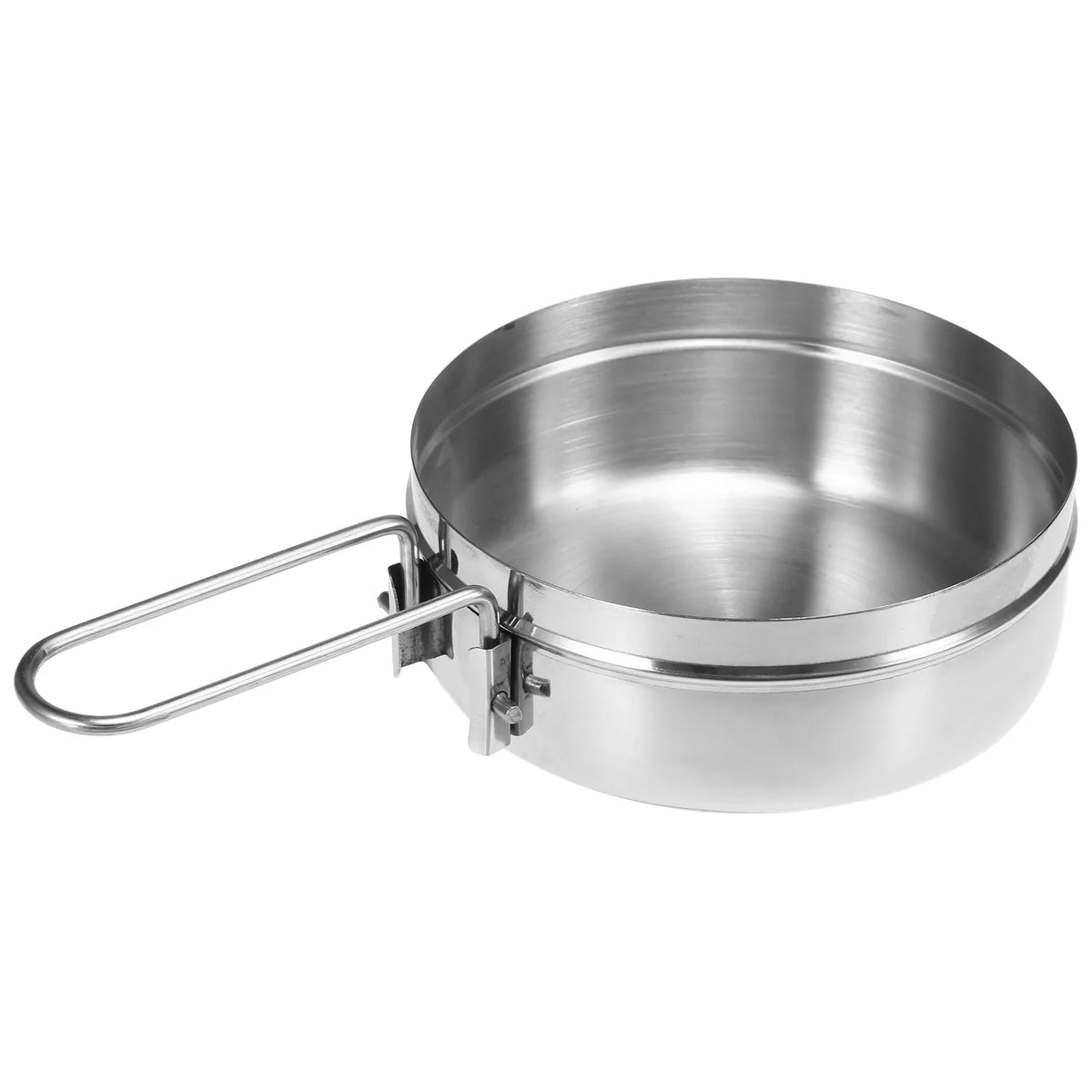 1L Stainless Steel Camping Kettle with Foldable Handle X1342