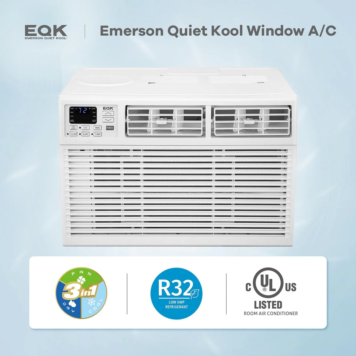 15,000 BTU 115-Volt Wi-Fi Window Air Conditioner K855405