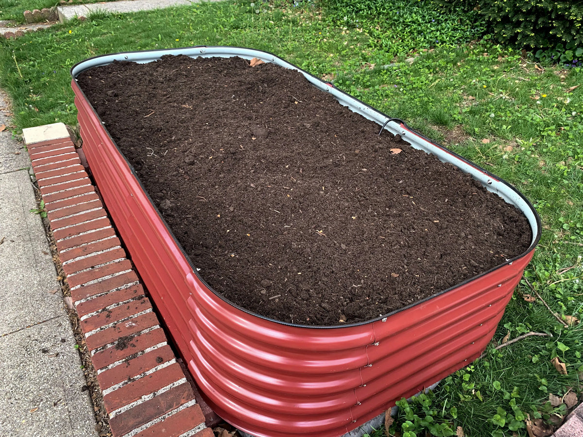 Barn Red Metal Raised Garden Bed L4260