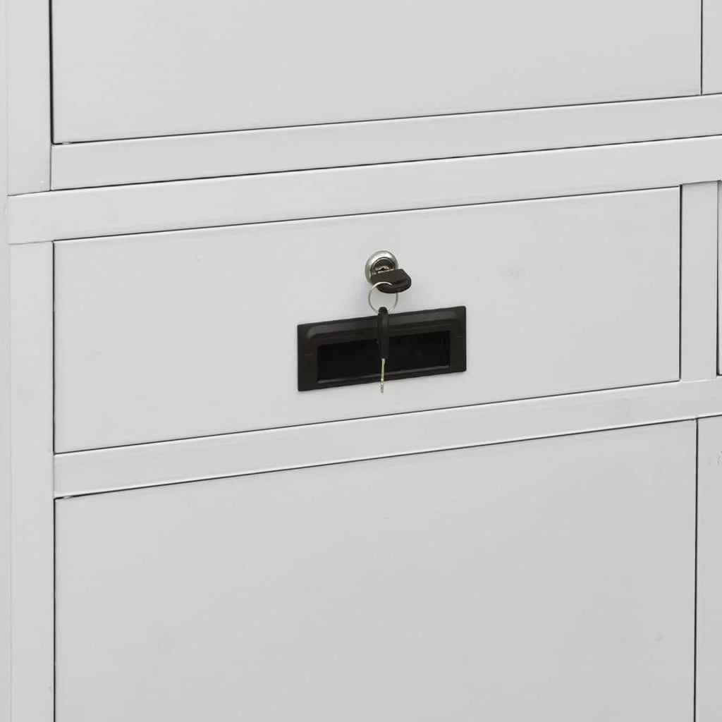 Light Gray Steel Office Cabinet O370