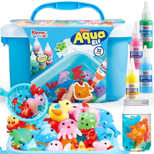 Glow-in-The-Dark Water Gel Kit with 10 Gels and 12 Molds R735356