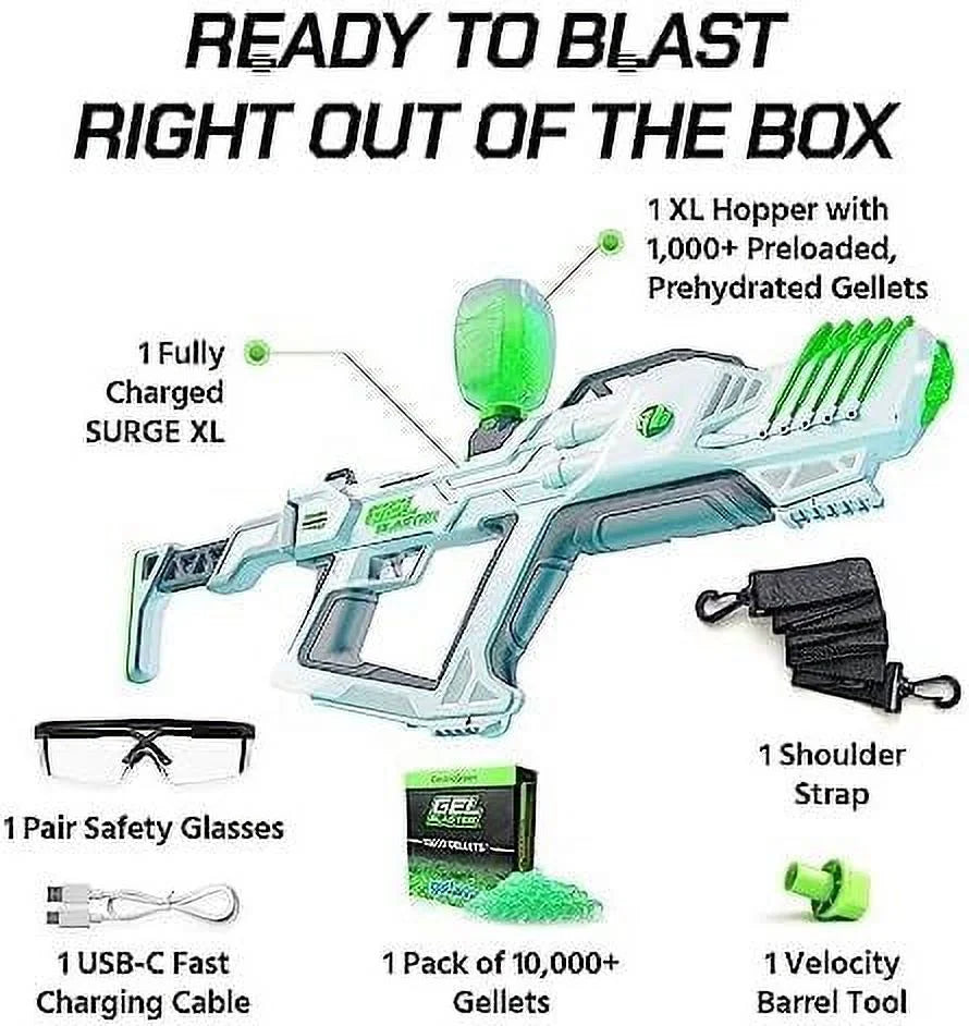 Gel Blaster Water Bead Blaster with Glow-in-the-Dark Activator C737