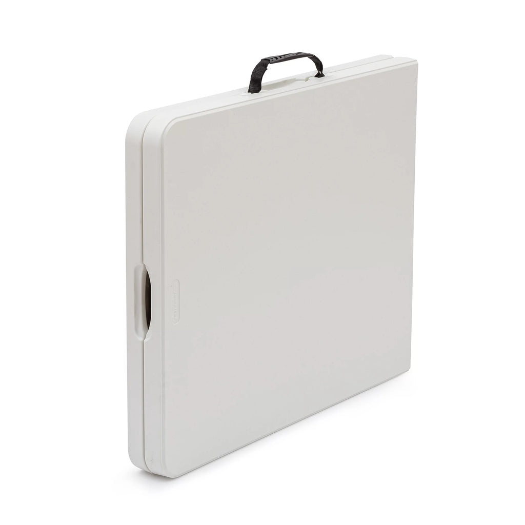 5-Foot White Folding Table Y68231