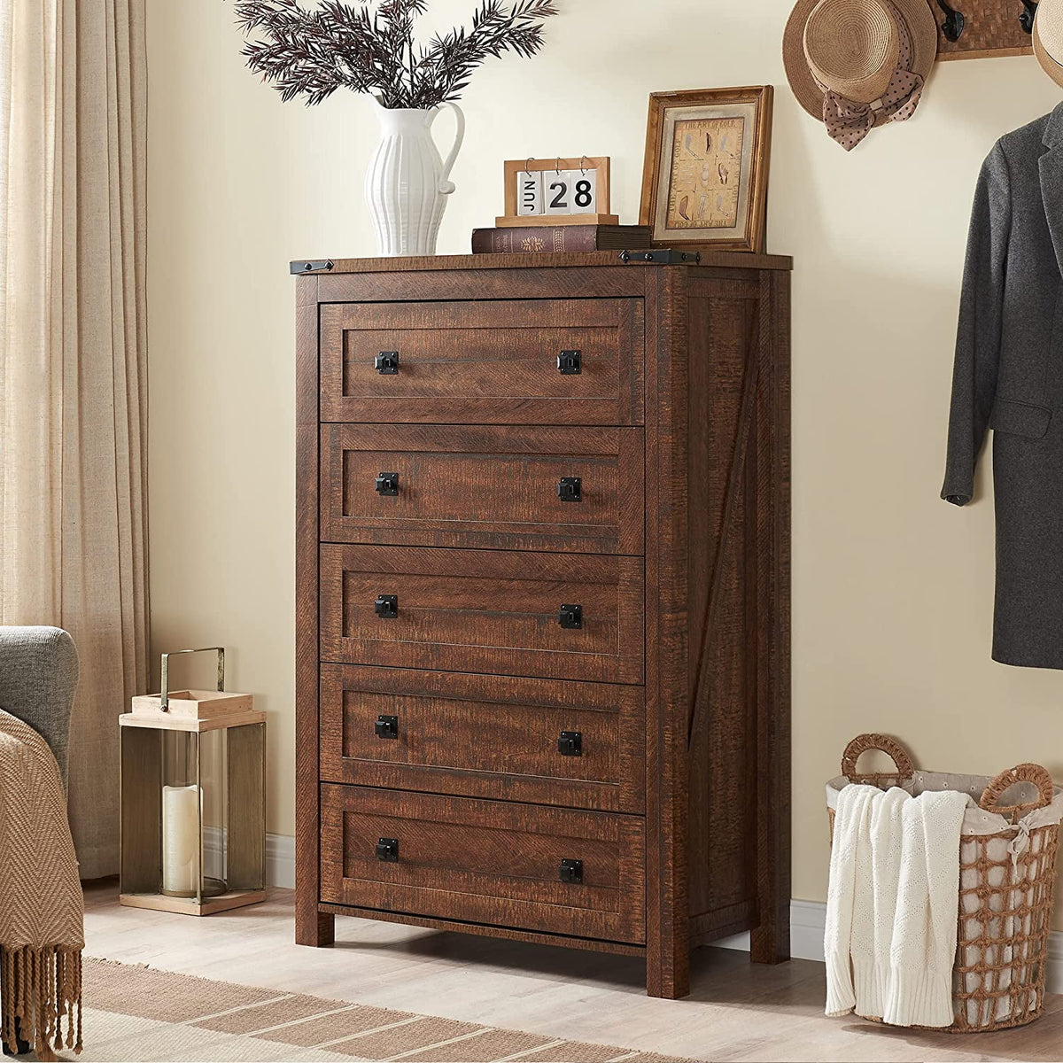 7 Drawer Wood Rustic Dresser Z7376