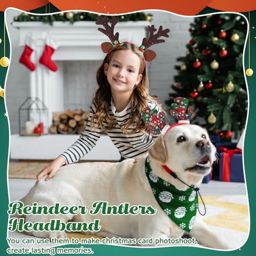 Christmas Dog Headband and Bandana Set F31571