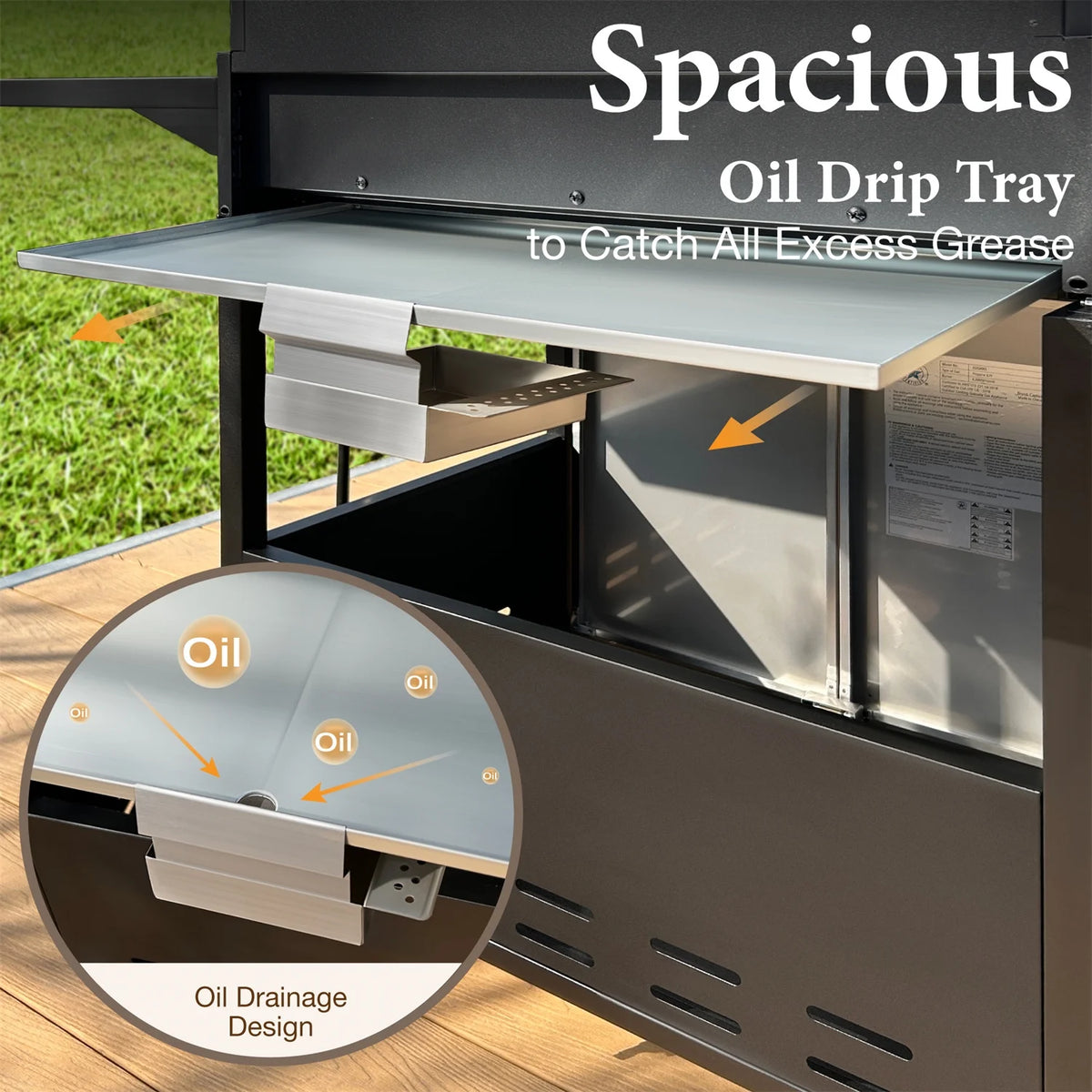 4 Burner Propane Gas Grill with Side Burner Stainless Steel W957294