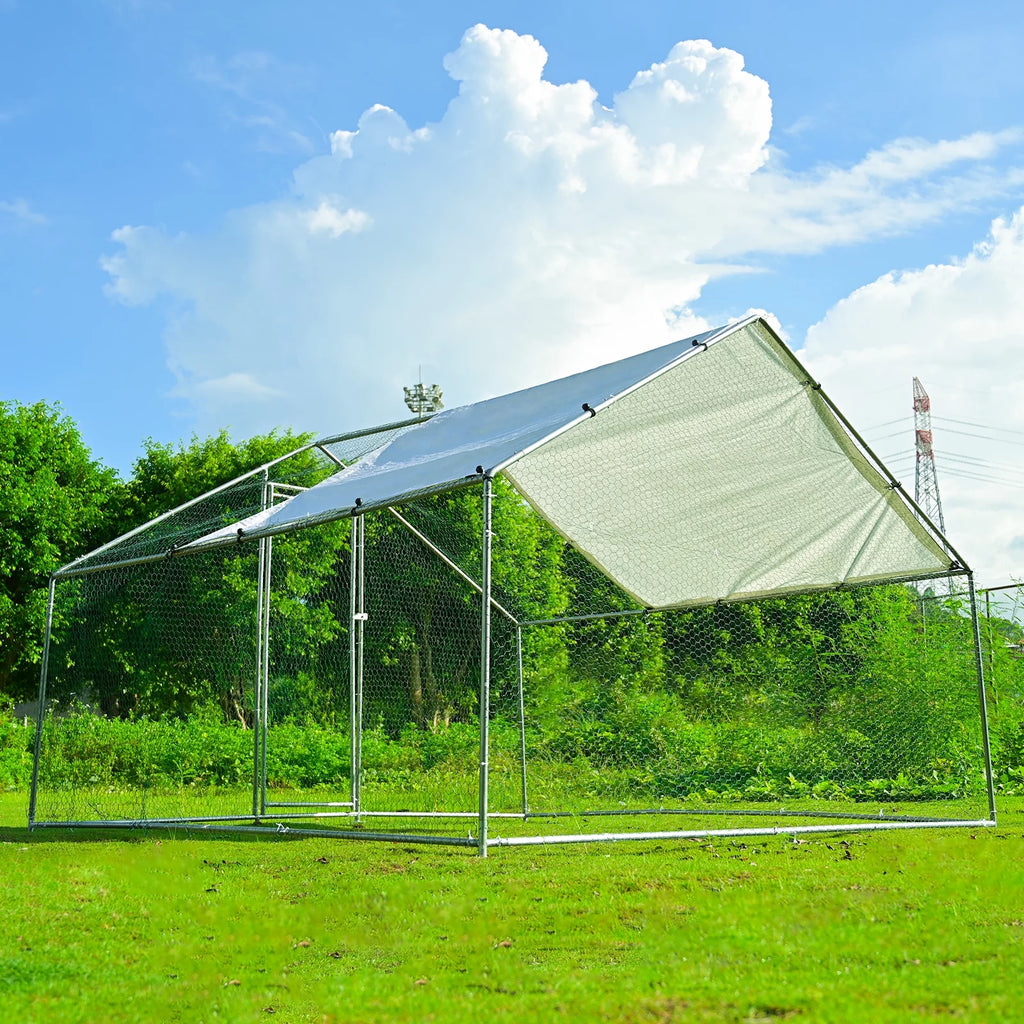 Extra Large Metal Chicken Coop 10 x 10ft M85144
