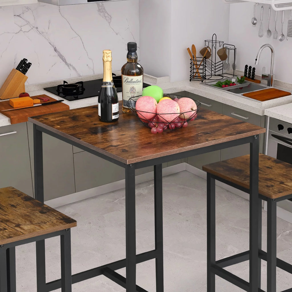 Bar Table Rustic Brown J171