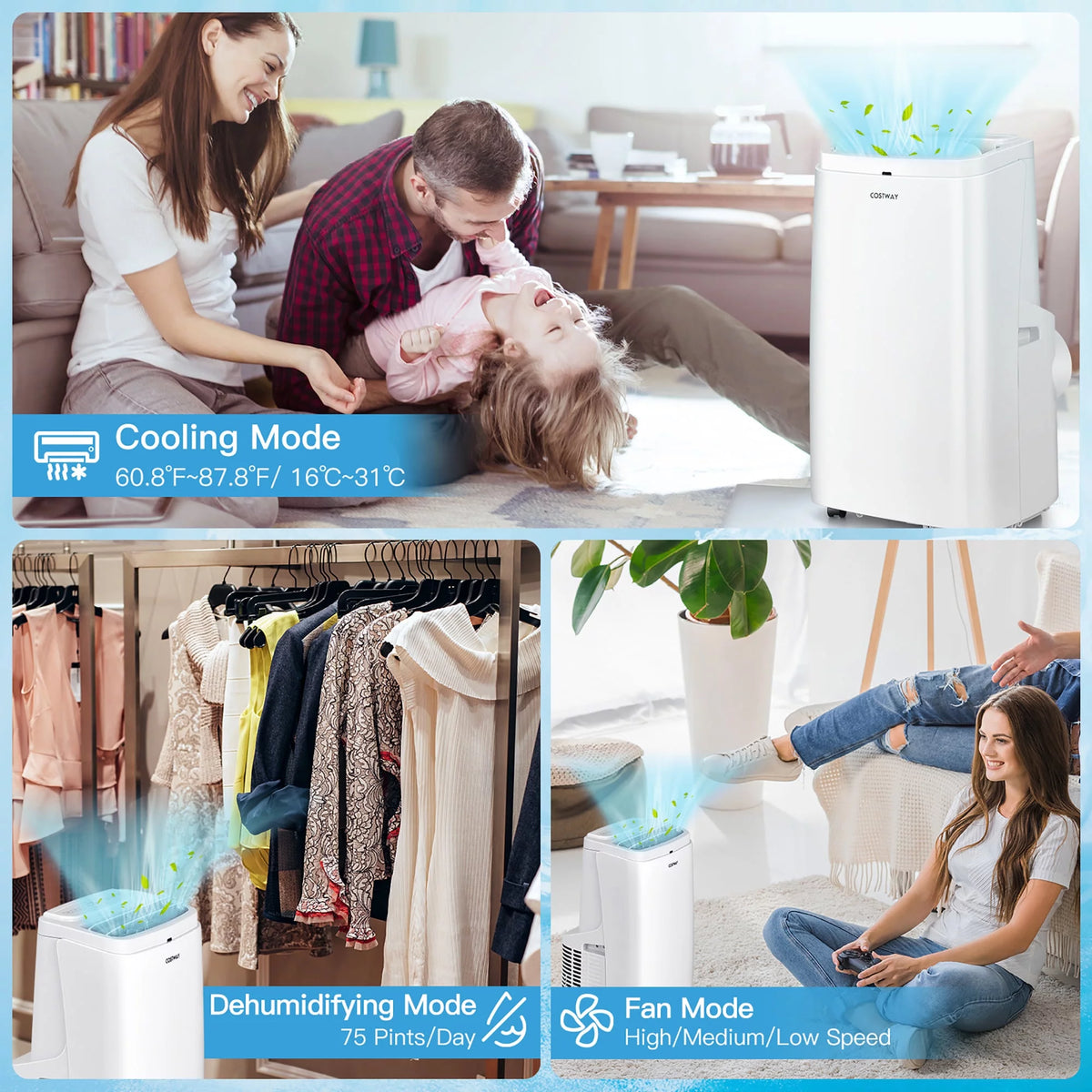 8150 BTU Portable Air Conditioner 3-in-1 K705