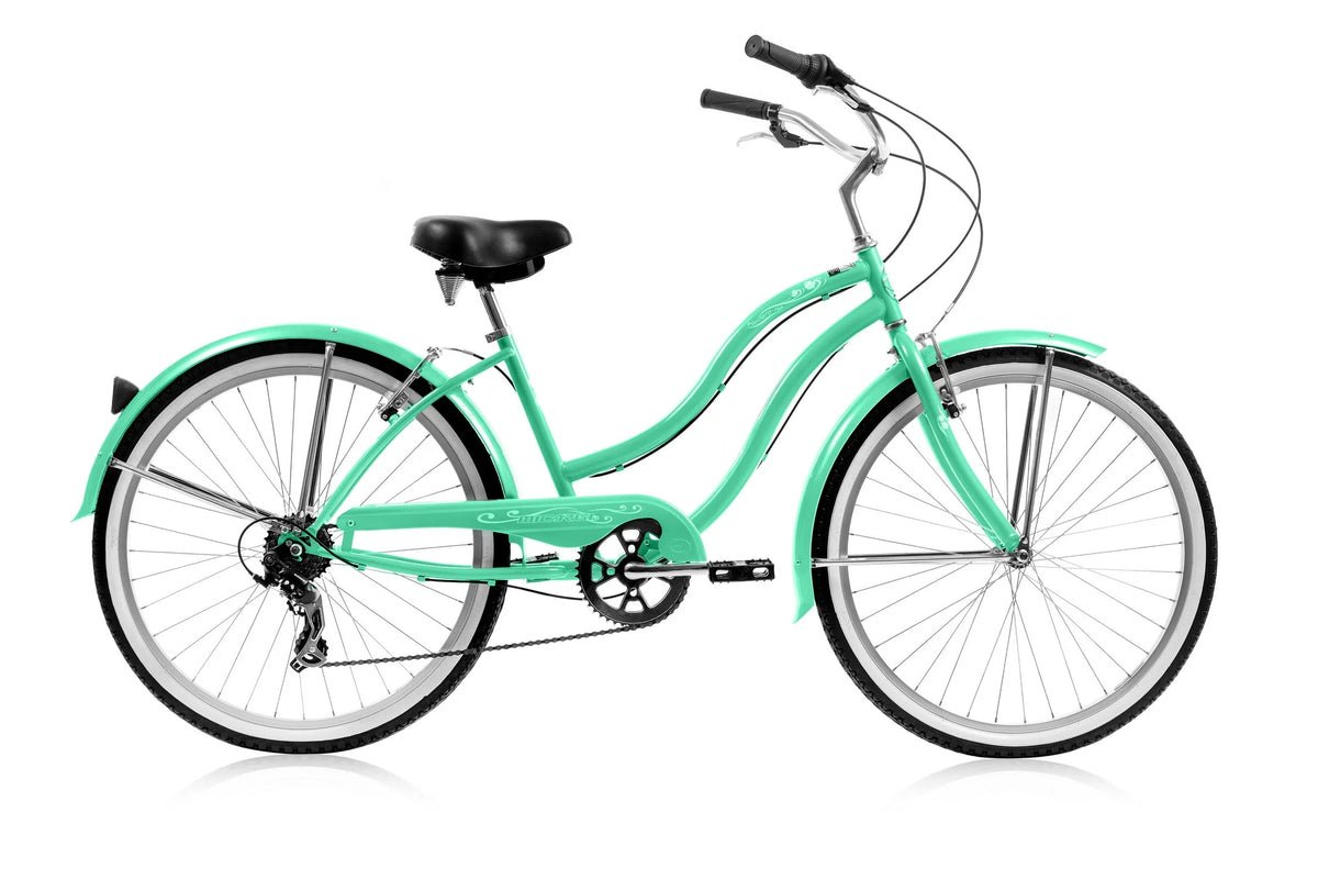 26 In. Single Speed Beach Cruiser Bicycle Pink E1741