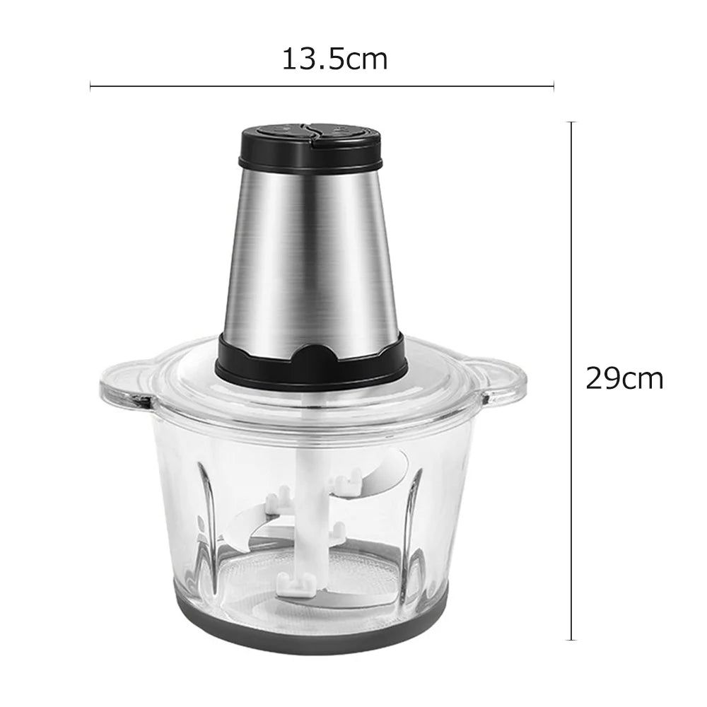 Electric Food Grinder 8cup Stainless Steel 2 Gears 250W U287281
