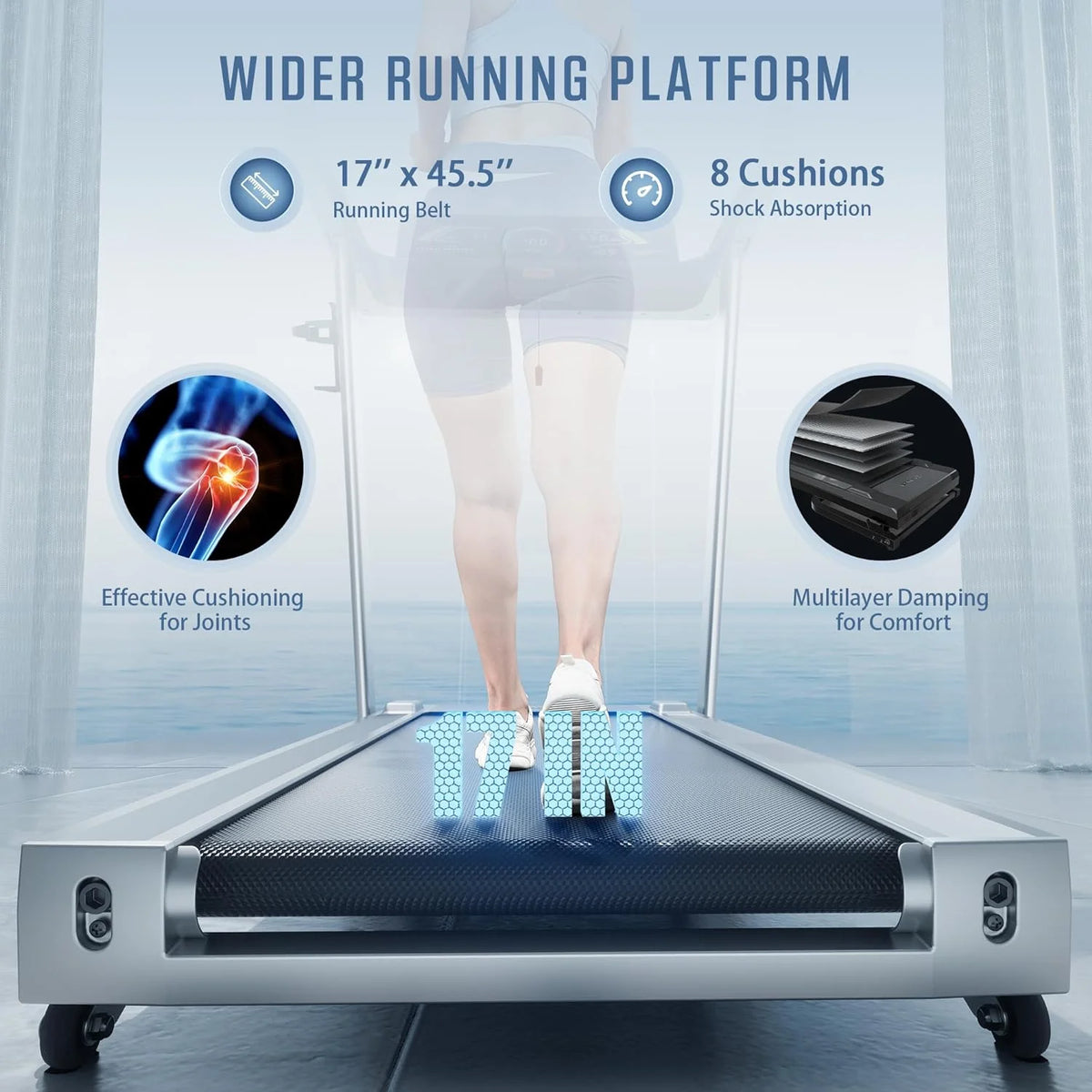 Foldable Electric Treadmill with 2.5 HP and 3-level Incline W576