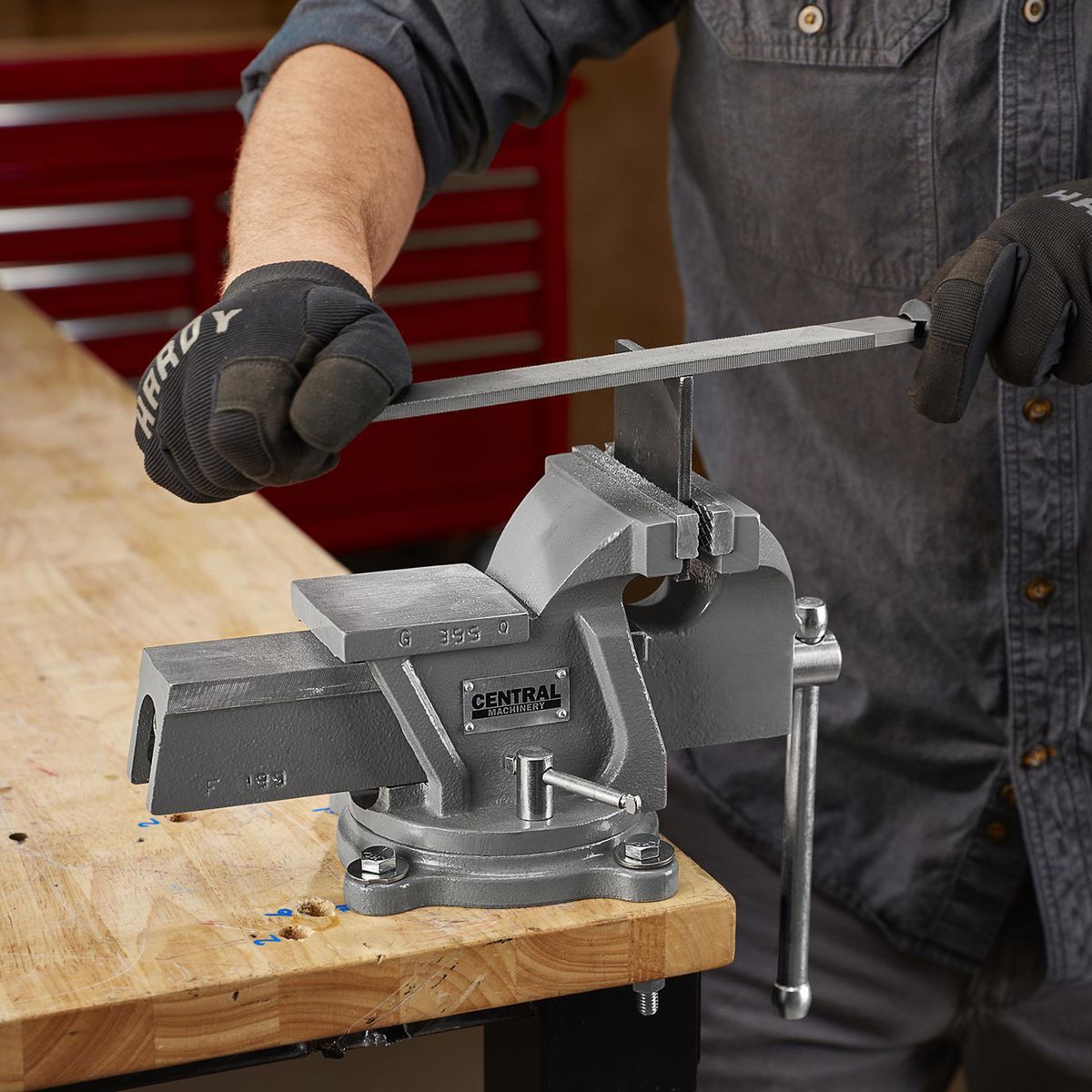5 in. Swivel Vise with Anvil A21856