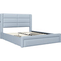 Upholstered Queen Bed with 3 Storage Drawers and USB Ports K196
