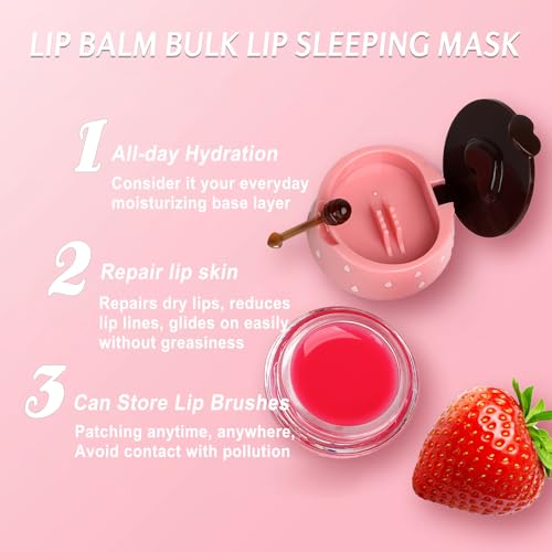 4 PCS Honey Lip Balm Lip Mask W70093