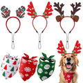 Christmas Dog Headband and Bandana Set F31571