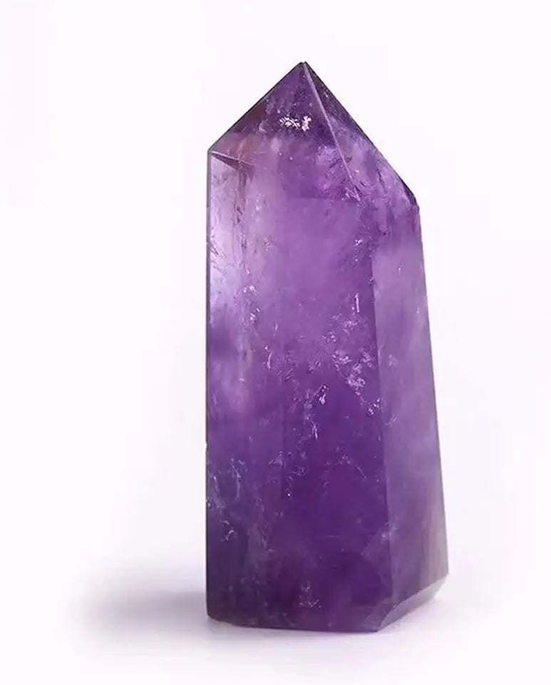 Natural Crystal Amethyst Wand Points Polished Quartz Gemstones L7731