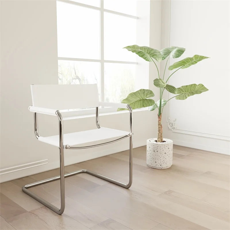 Faux Leather Stainless Steel Office Chair M164080