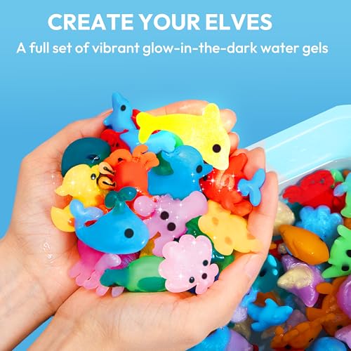 Glow-in-The-Dark Water Gel Kit with 10 Gels and 12 Molds R735356