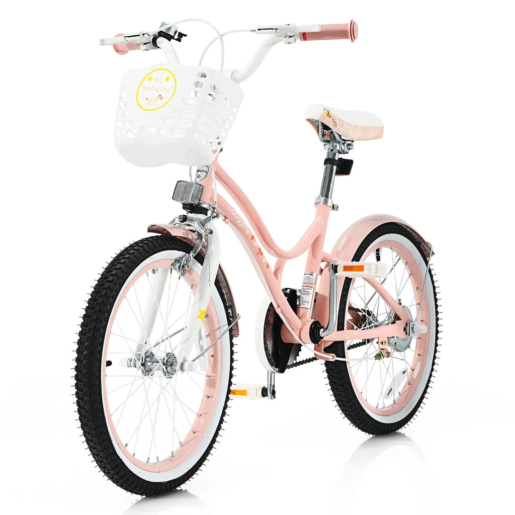 Purple Kids Bike with Training Wheels B95732