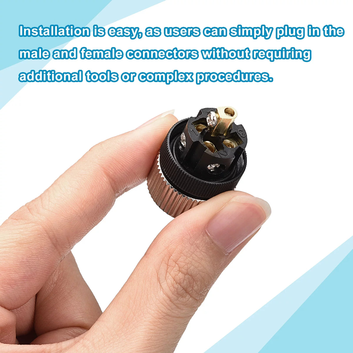5 Pin M12 Waterproof IP67 Circular Connector 4 Set B89412