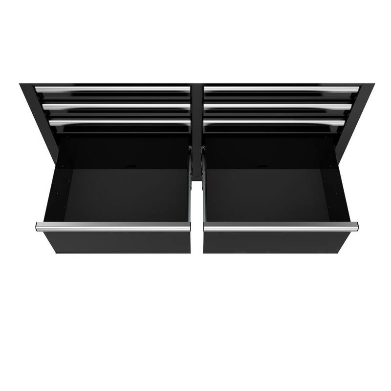 46 in. Gloss Black Mobile Workbench Cabinet B529191