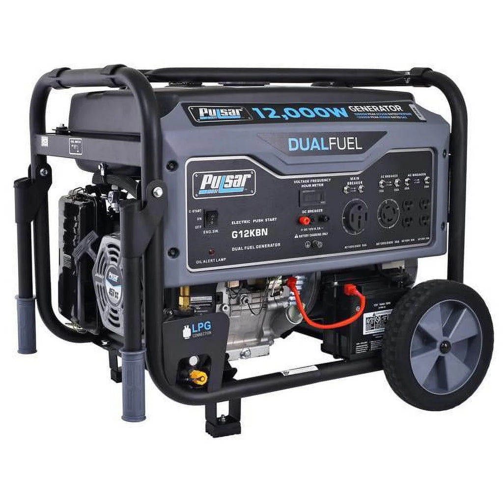 12,000W Dual Fuel Portable Generator with Electric Start D37751