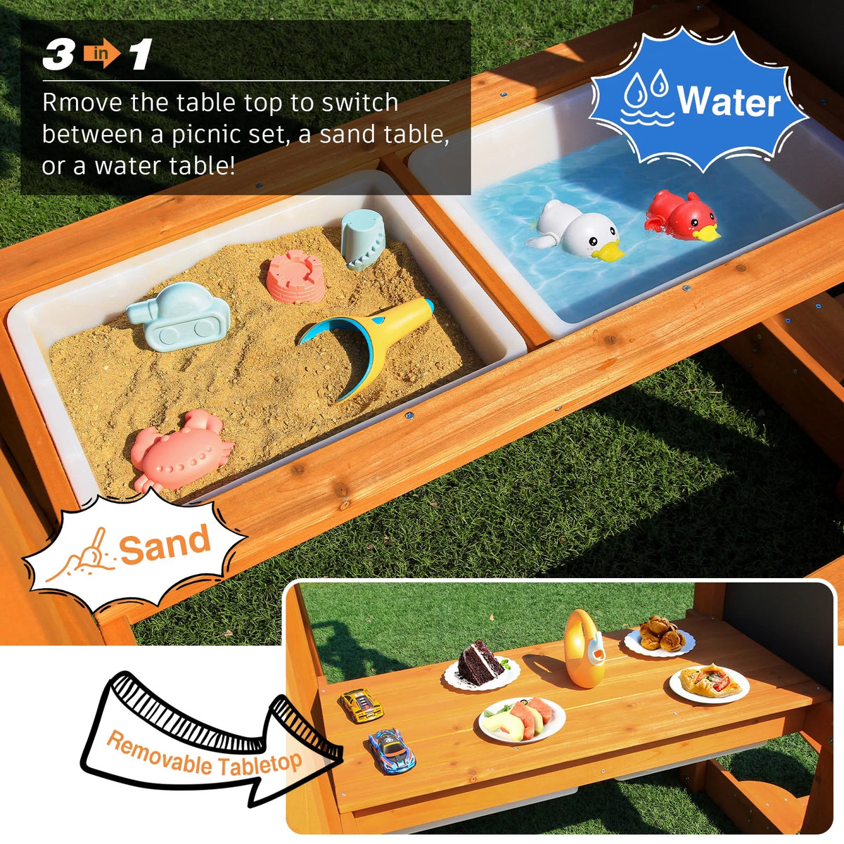 Wooden Swing Set Kids Playground Set B5903